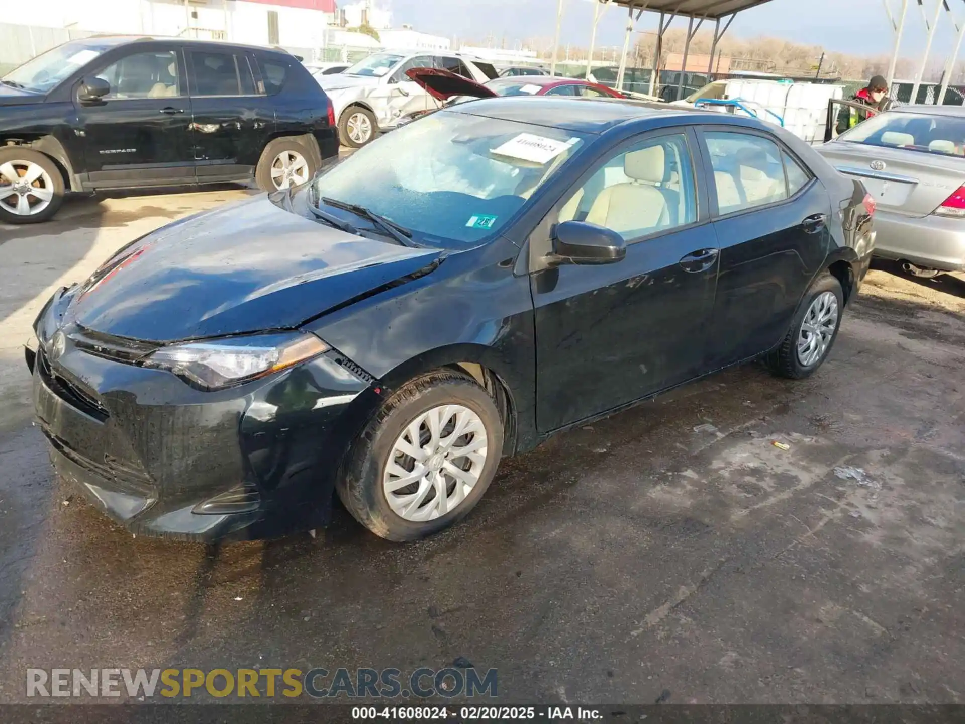 2 Photograph of a damaged car 2T1BURHE2KC191446 TOYOTA COROLLA 2019