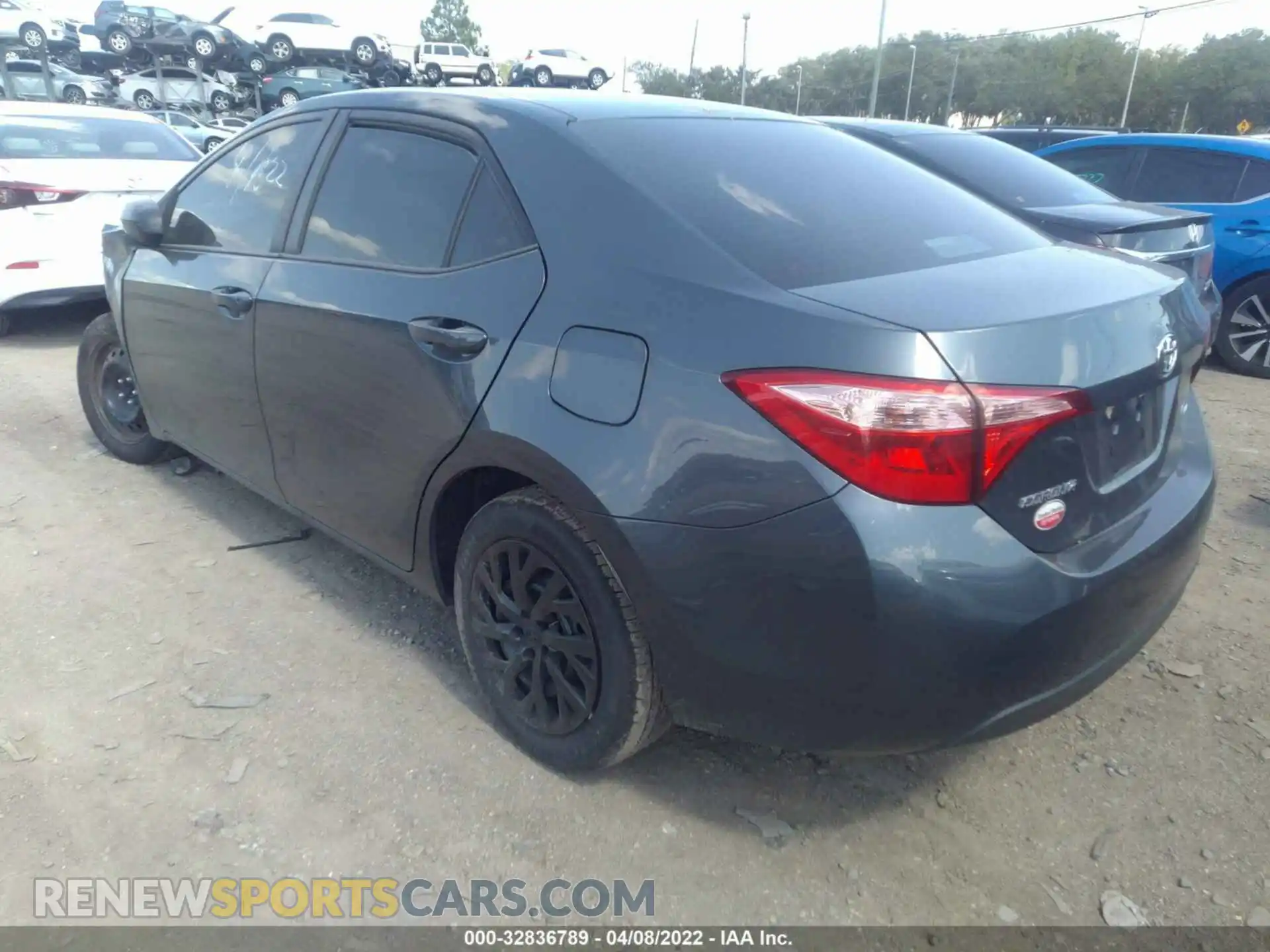 3 fotografías del automóvil dañado 2T1BURHE2KC192550 TOYOTA COROLLA 2019