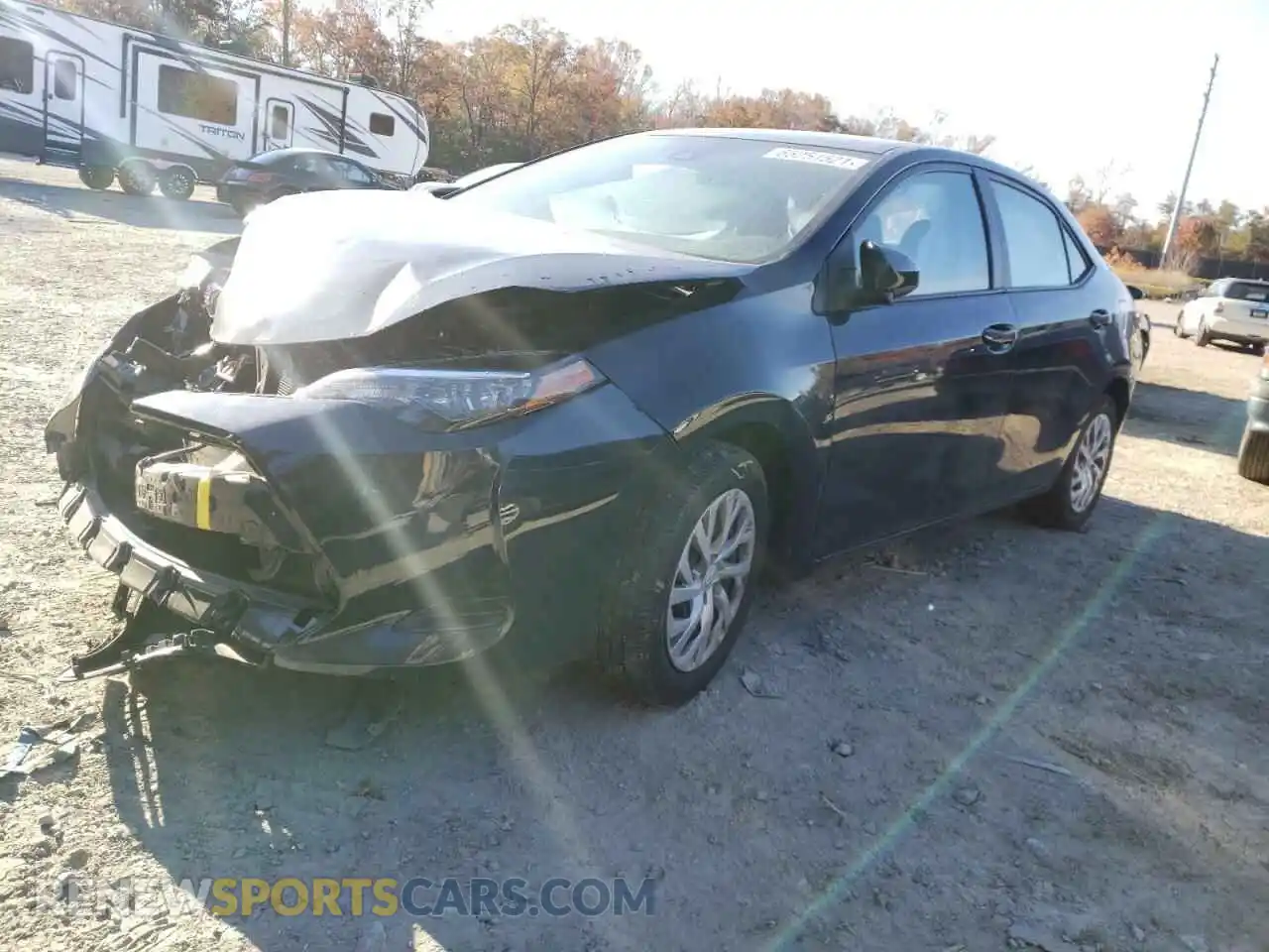 2 Photograph of a damaged car 2T1BURHE2KC194363 TOYOTA COROLLA 2019