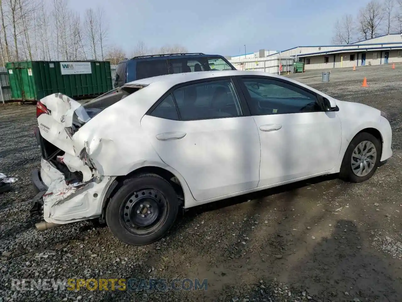 3 Photograph of a damaged car 2T1BURHE2KC203496 TOYOTA COROLLA 2019