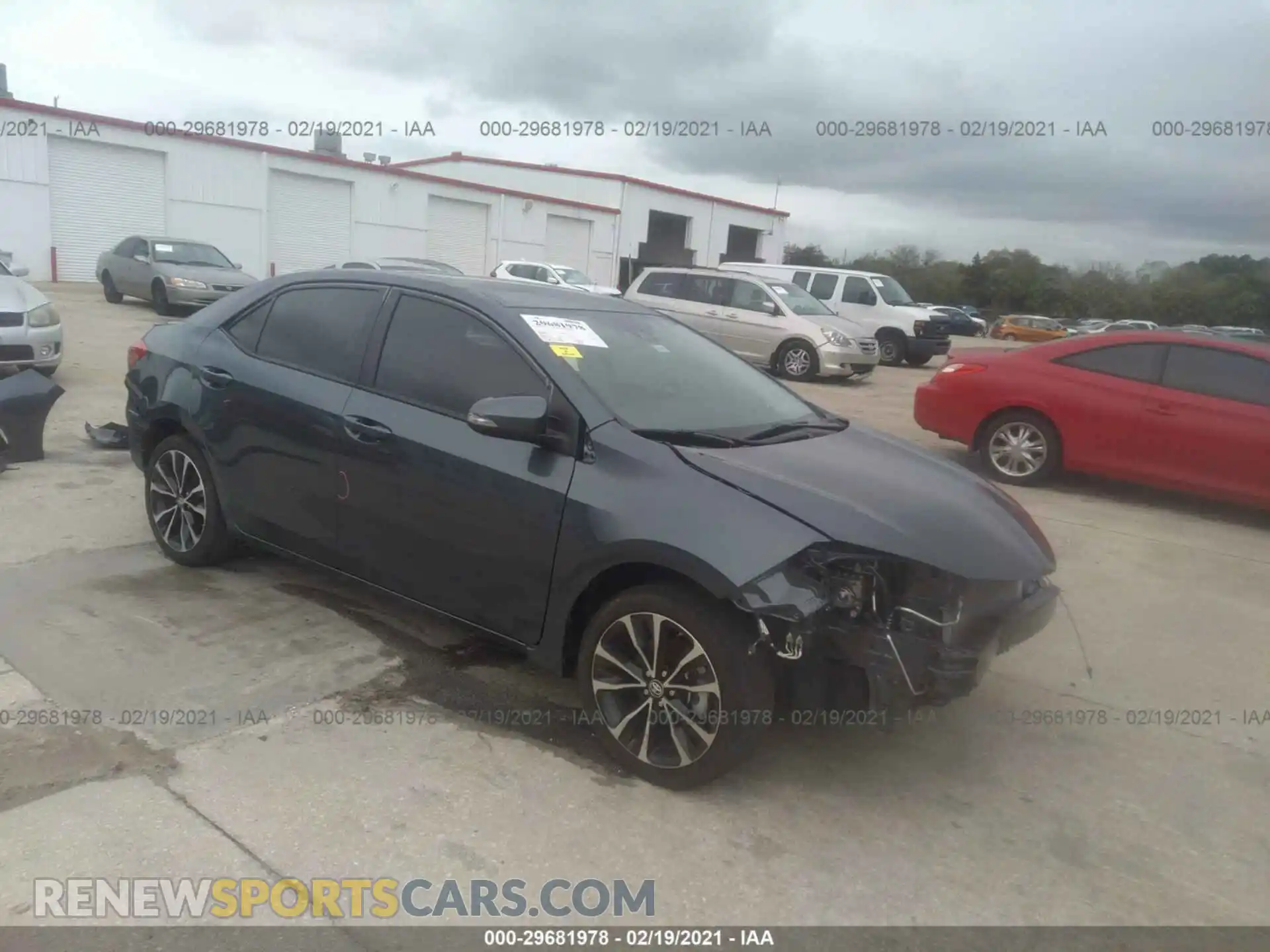 1 Photograph of a damaged car 2T1BURHE2KC204289 TOYOTA COROLLA 2019