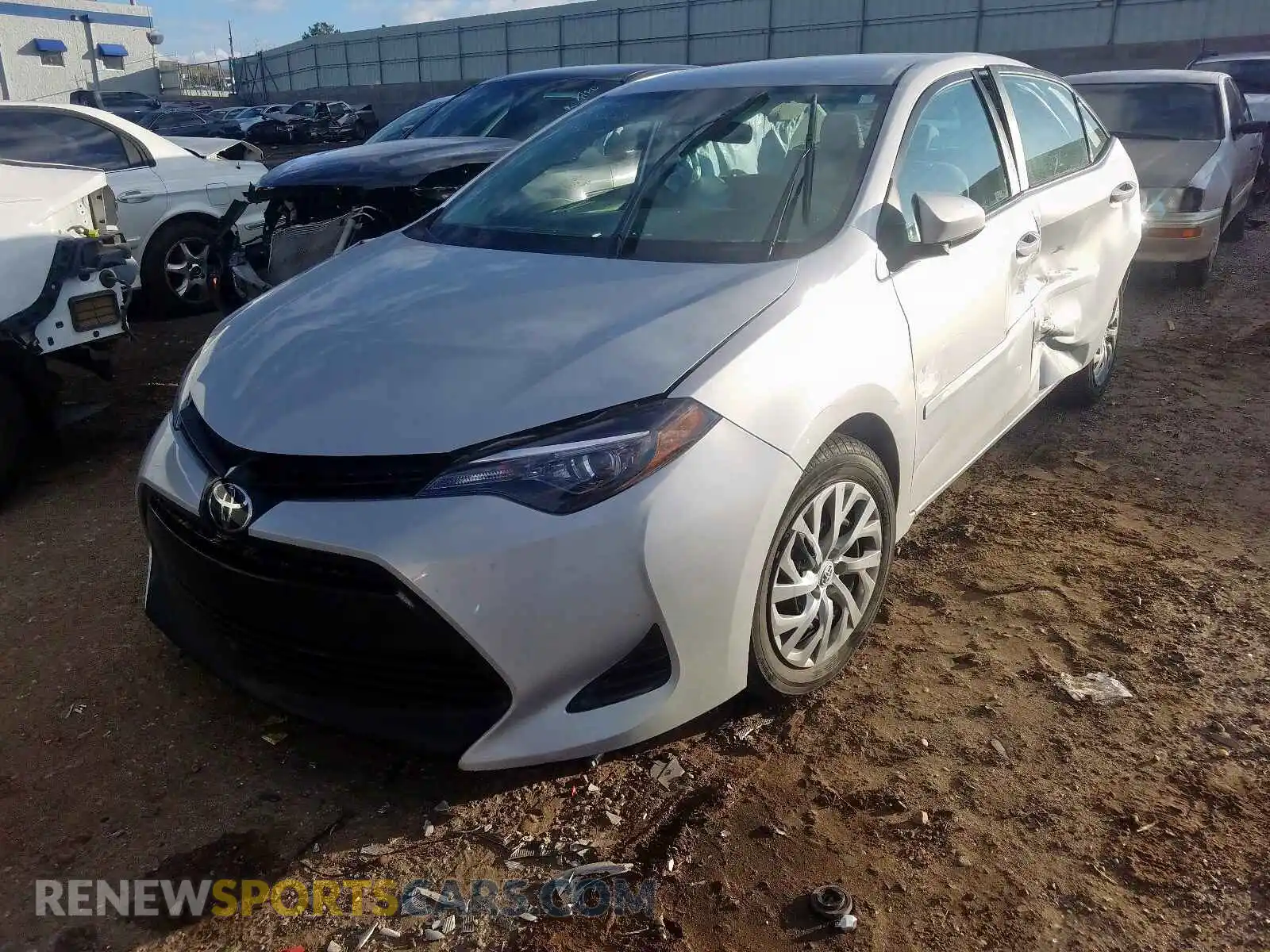 2 Photograph of a damaged car 2T1BURHE2KC204339 TOYOTA COROLLA 2019