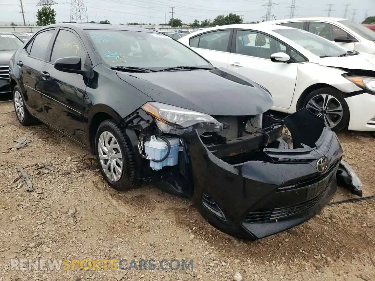 1 Photograph of a damaged car 2T1BURHE2KC204471 TOYOTA COROLLA 2019