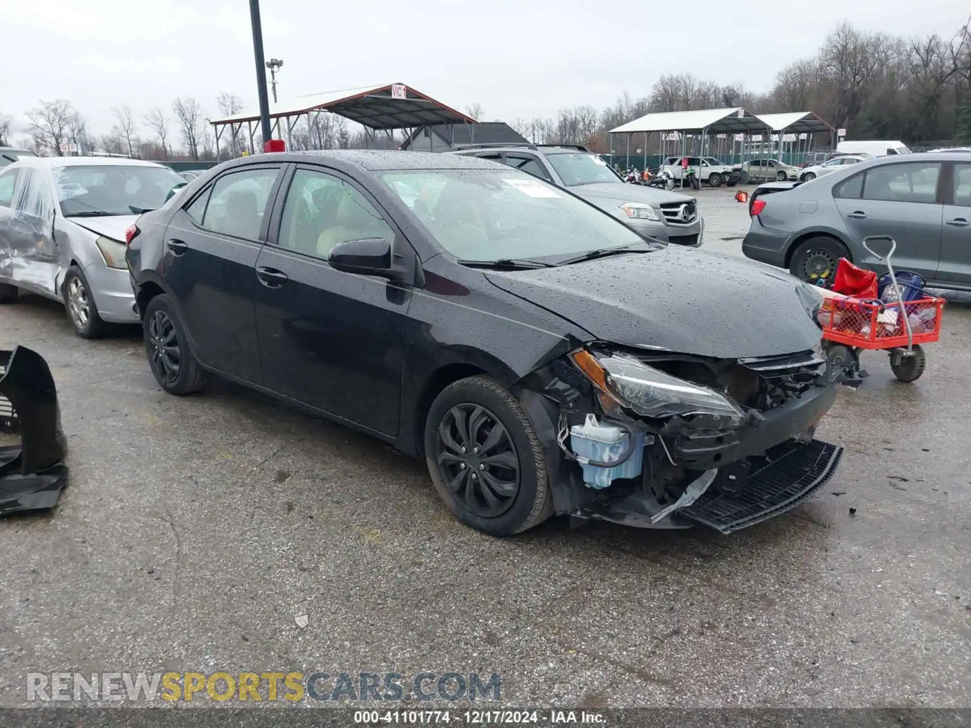 1 Photograph of a damaged car 2T1BURHE2KC206043 TOYOTA COROLLA 2019