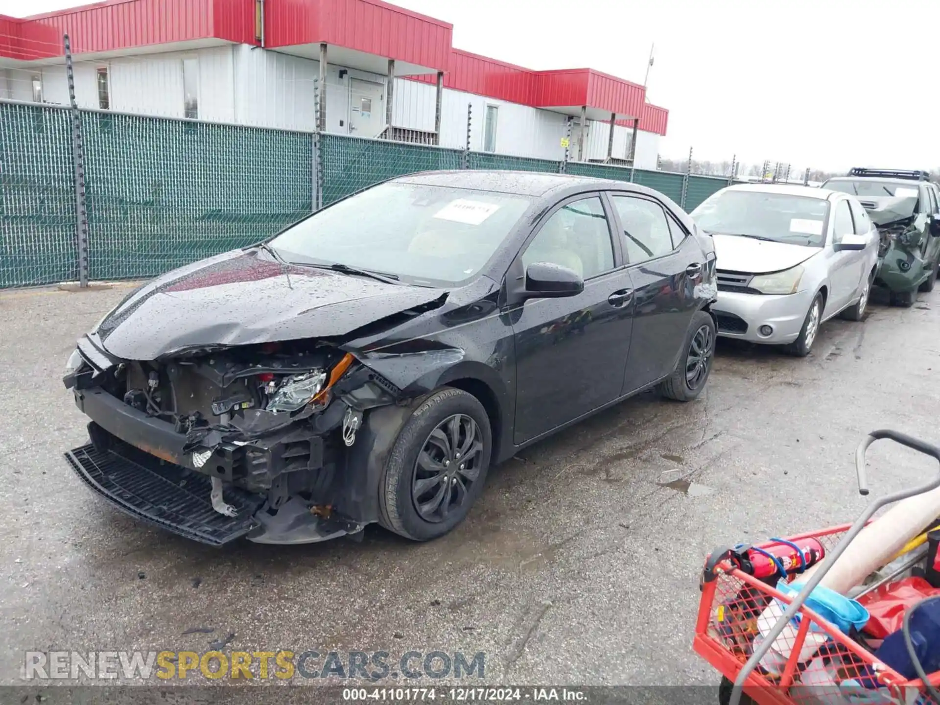 2 Photograph of a damaged car 2T1BURHE2KC206043 TOYOTA COROLLA 2019