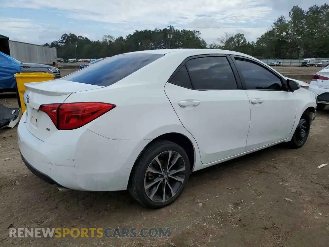 3 Photograph of a damaged car 2T1BURHE2KC207323 TOYOTA COROLLA 2019