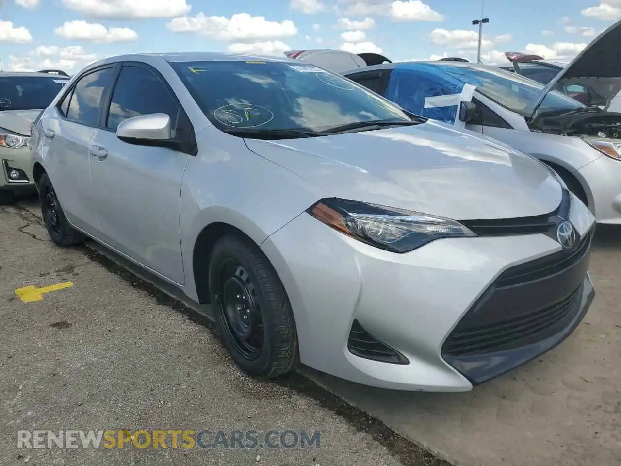 1 Photograph of a damaged car 2T1BURHE2KC208438 TOYOTA COROLLA 2019