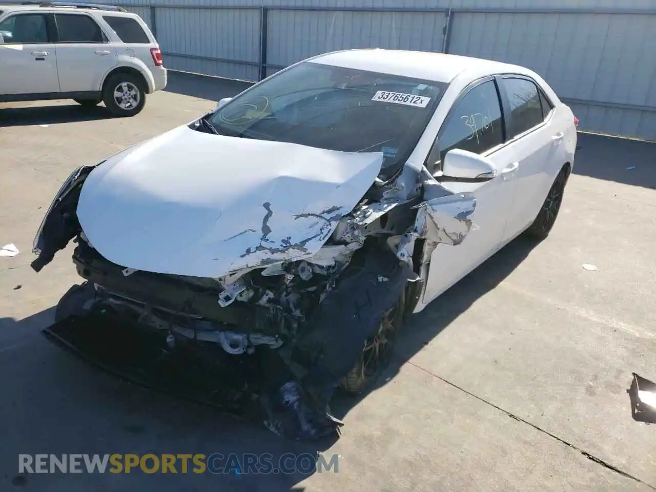 2 Photograph of a damaged car 2T1BURHE2KC216684 TOYOTA COROLLA 2019