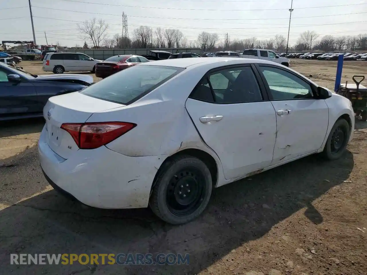 3 Photograph of a damaged car 2T1BURHE2KC216832 TOYOTA COROLLA 2019