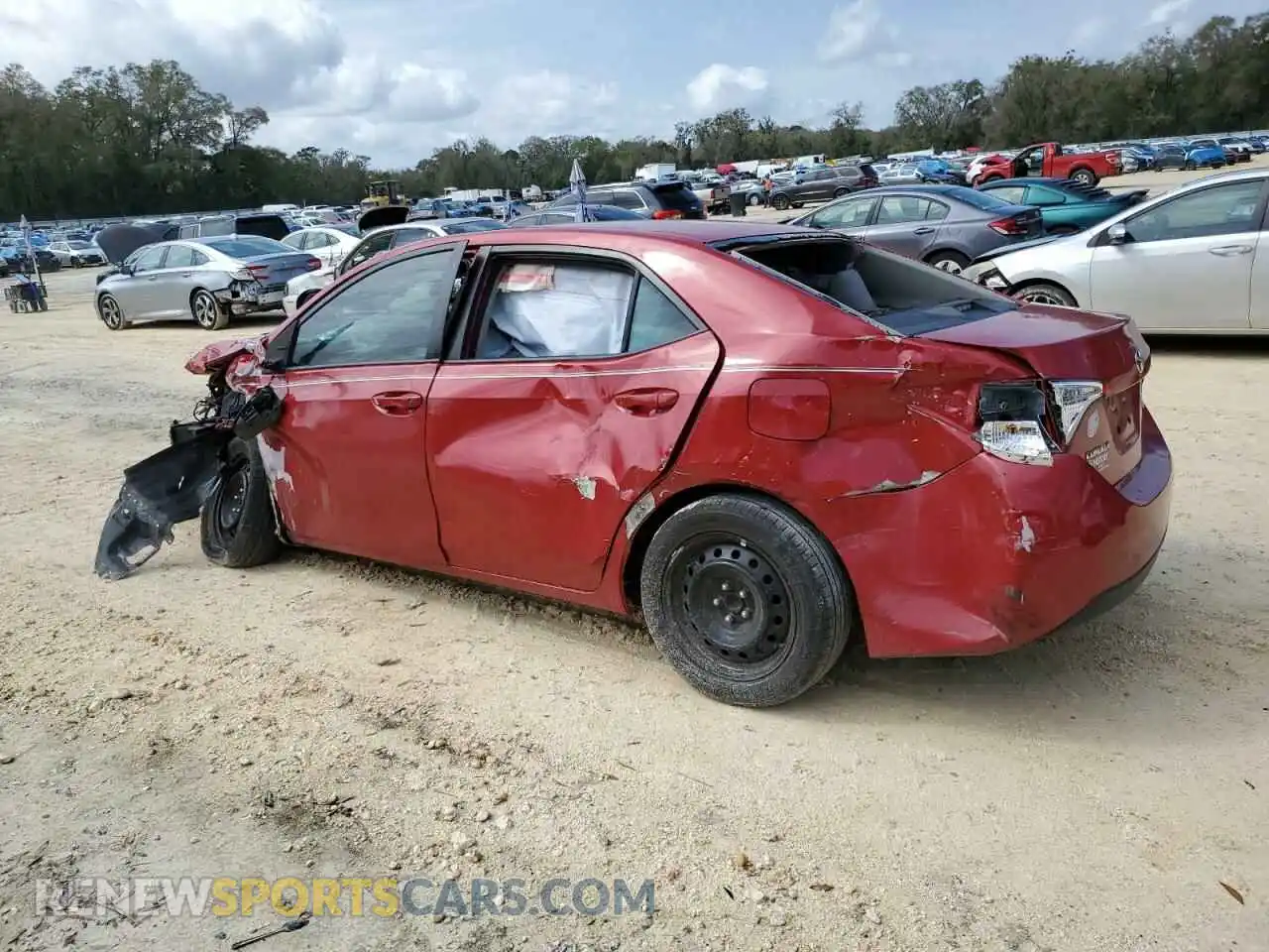 2 Photograph of a damaged car 2T1BURHE2KC217124 TOYOTA COROLLA 2019