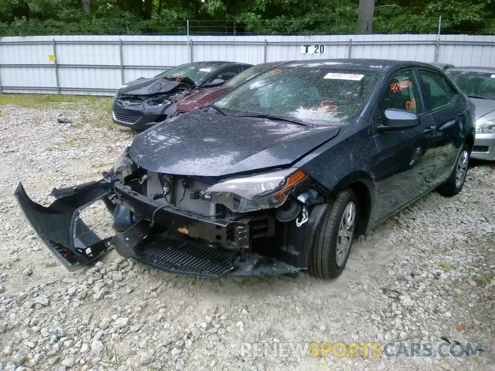2 Photograph of a damaged car 2T1BURHE2KC218970 TOYOTA COROLLA 2019
