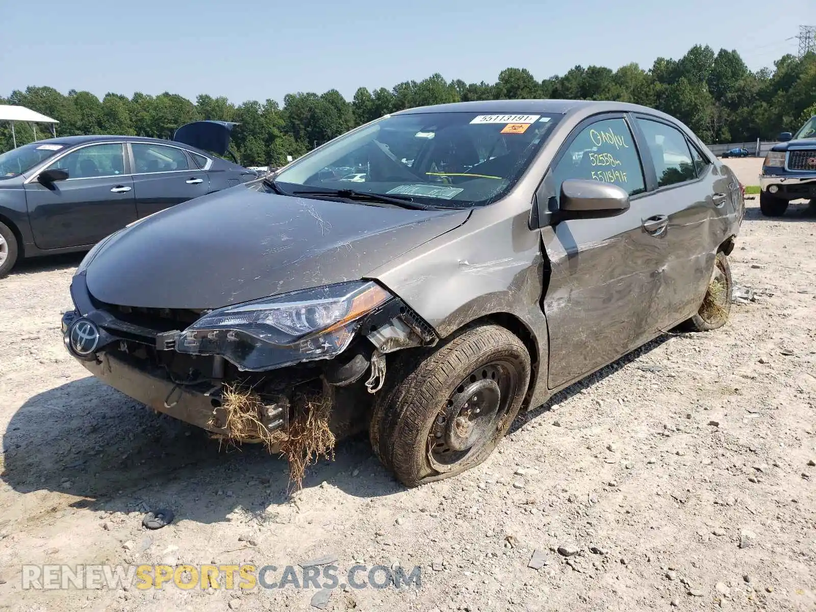 2 Photograph of a damaged car 2T1BURHE2KC219133 TOYOTA COROLLA 2019