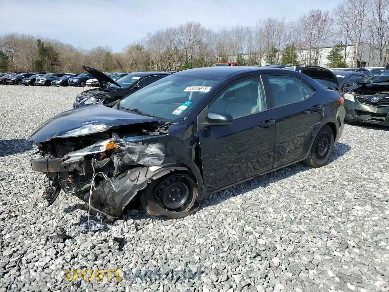 1 Photograph of a damaged car 2T1BURHE2KC219634 TOYOTA COROLLA 2019