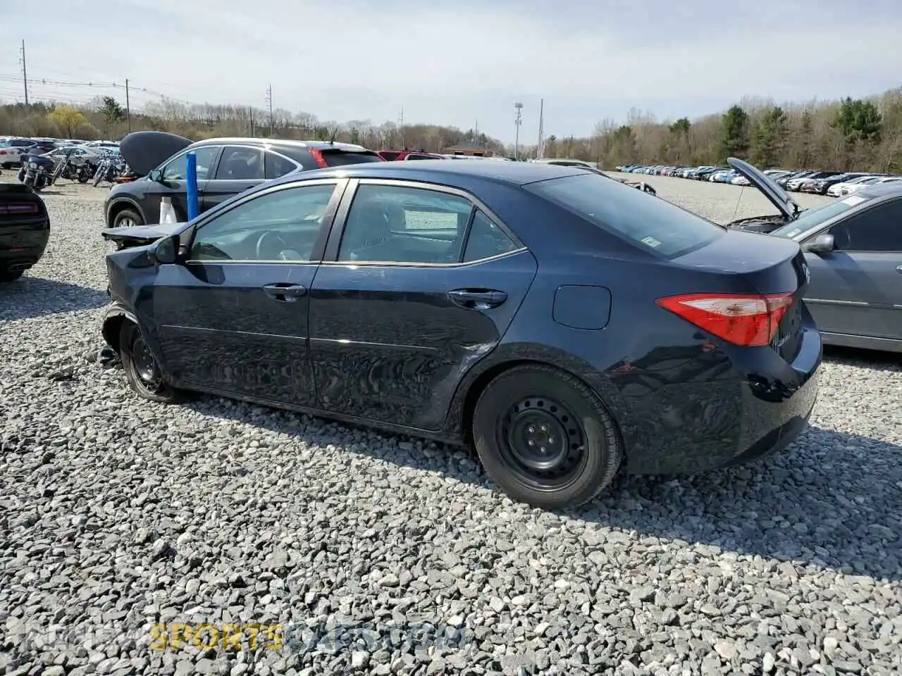 2 Photograph of a damaged car 2T1BURHE2KC219634 TOYOTA COROLLA 2019