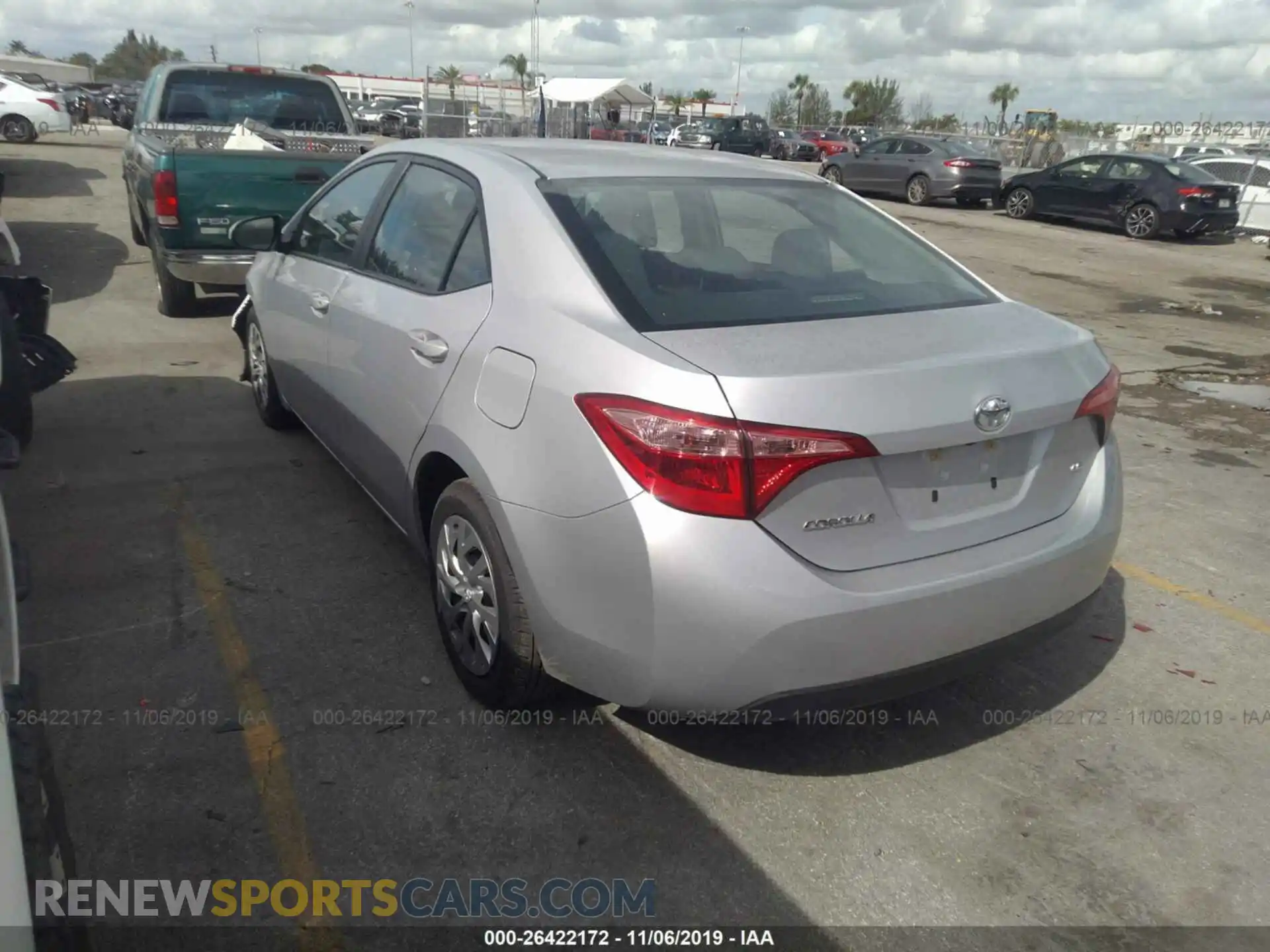 3 Photograph of a damaged car 2T1BURHE2KC222968 TOYOTA COROLLA 2019