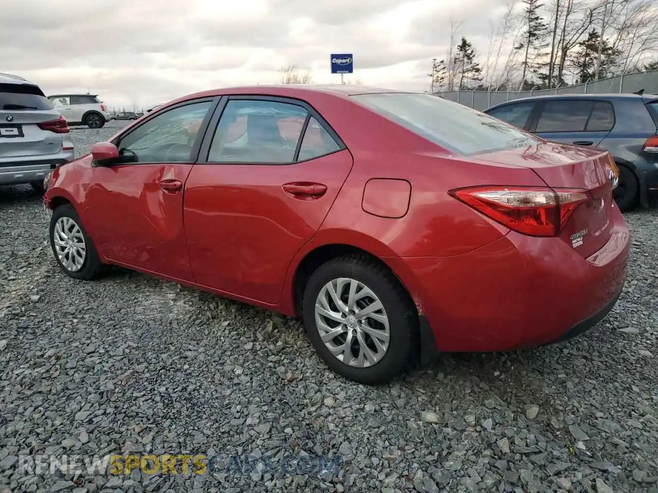 2 Photograph of a damaged car 2T1BURHE2KC228043 TOYOTA COROLLA 2019