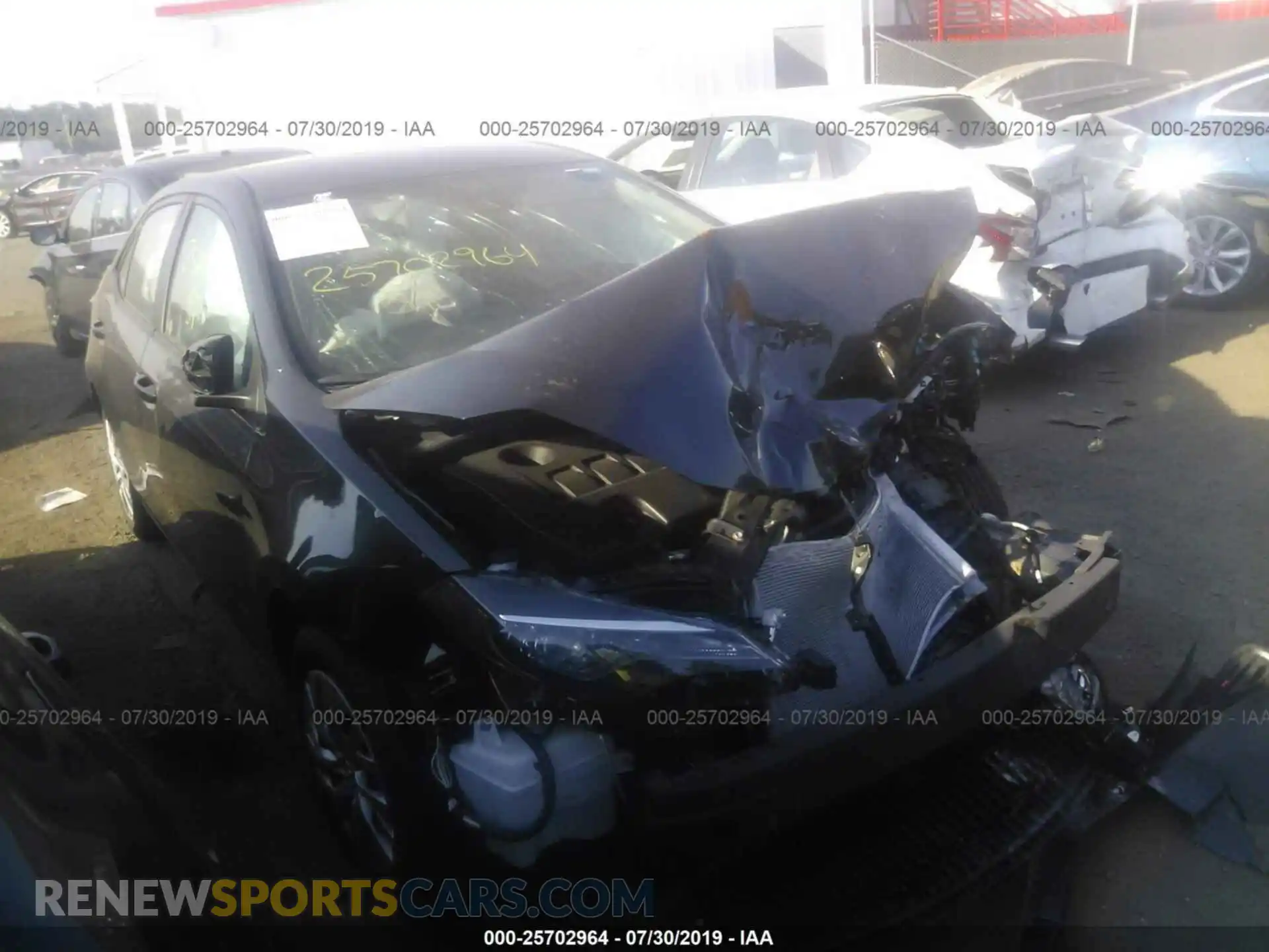 1 Photograph of a damaged car 2T1BURHE2KC229807 TOYOTA COROLLA 2019