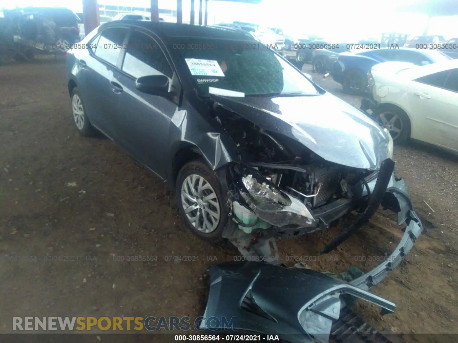 1 Photograph of a damaged car 2T1BURHE2KC234084 TOYOTA COROLLA 2019