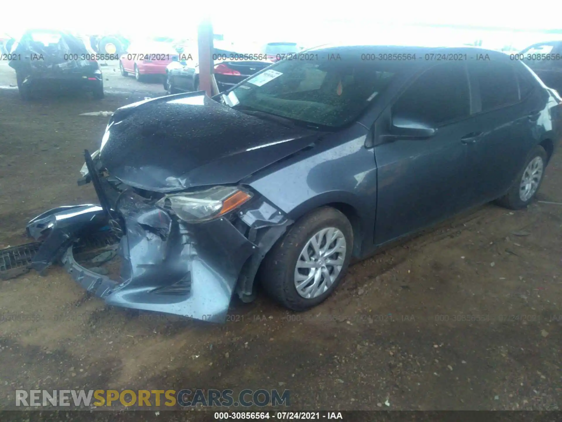 2 Photograph of a damaged car 2T1BURHE2KC234084 TOYOTA COROLLA 2019