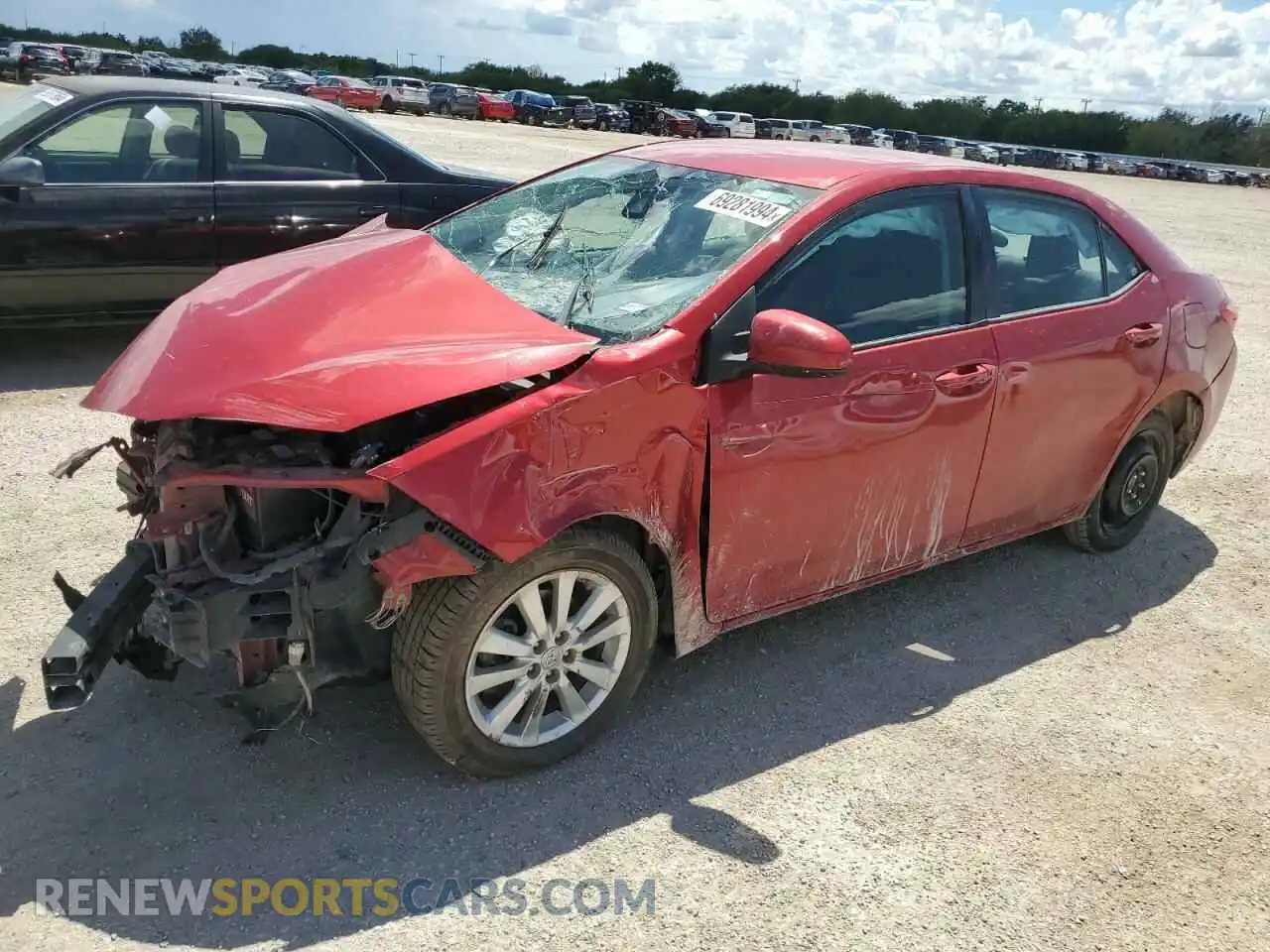 1 Photograph of a damaged car 2T1BURHE2KC236210 TOYOTA COROLLA 2019