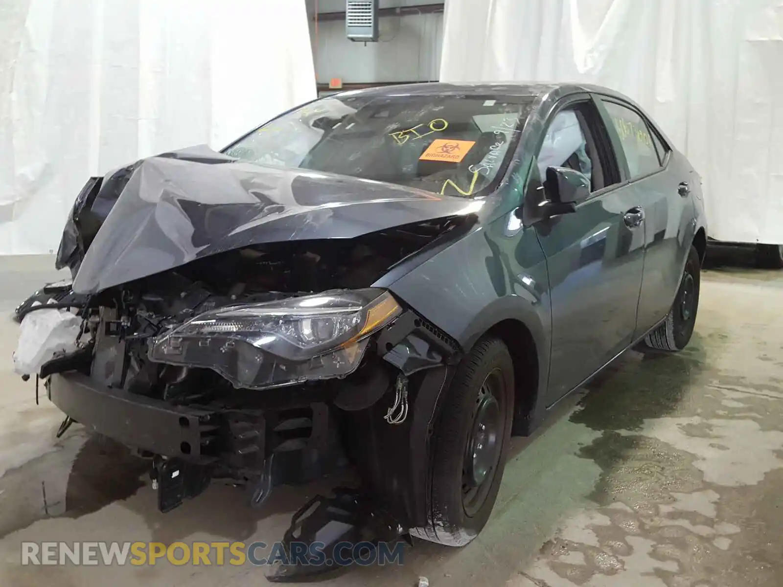 2 Photograph of a damaged car 2T1BURHE2KC238197 TOYOTA COROLLA 2019