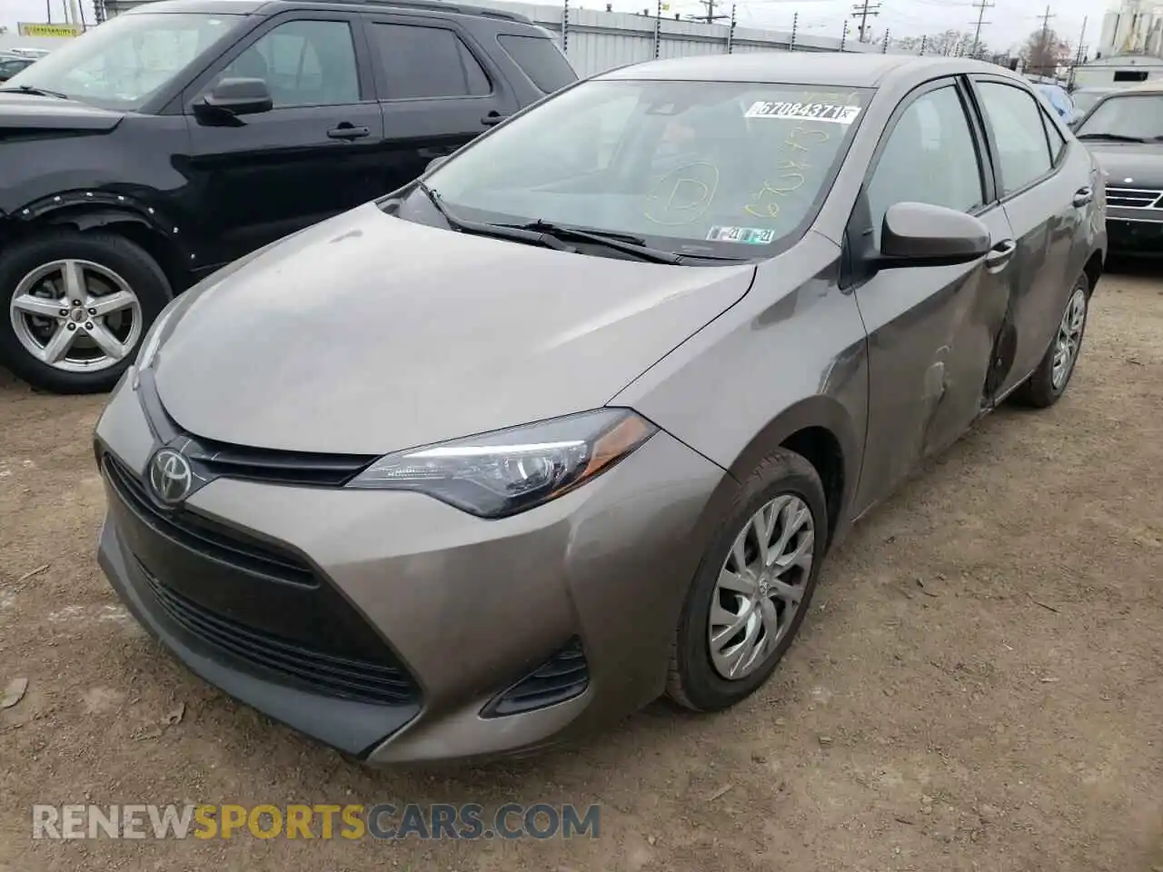 2 Photograph of a damaged car 2T1BURHE2KC239270 TOYOTA COROLLA 2019
