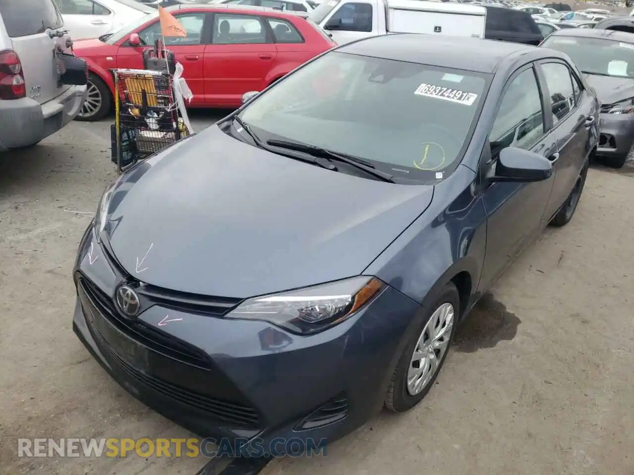 2 Photograph of a damaged car 2T1BURHE2KC240550 TOYOTA COROLLA 2019