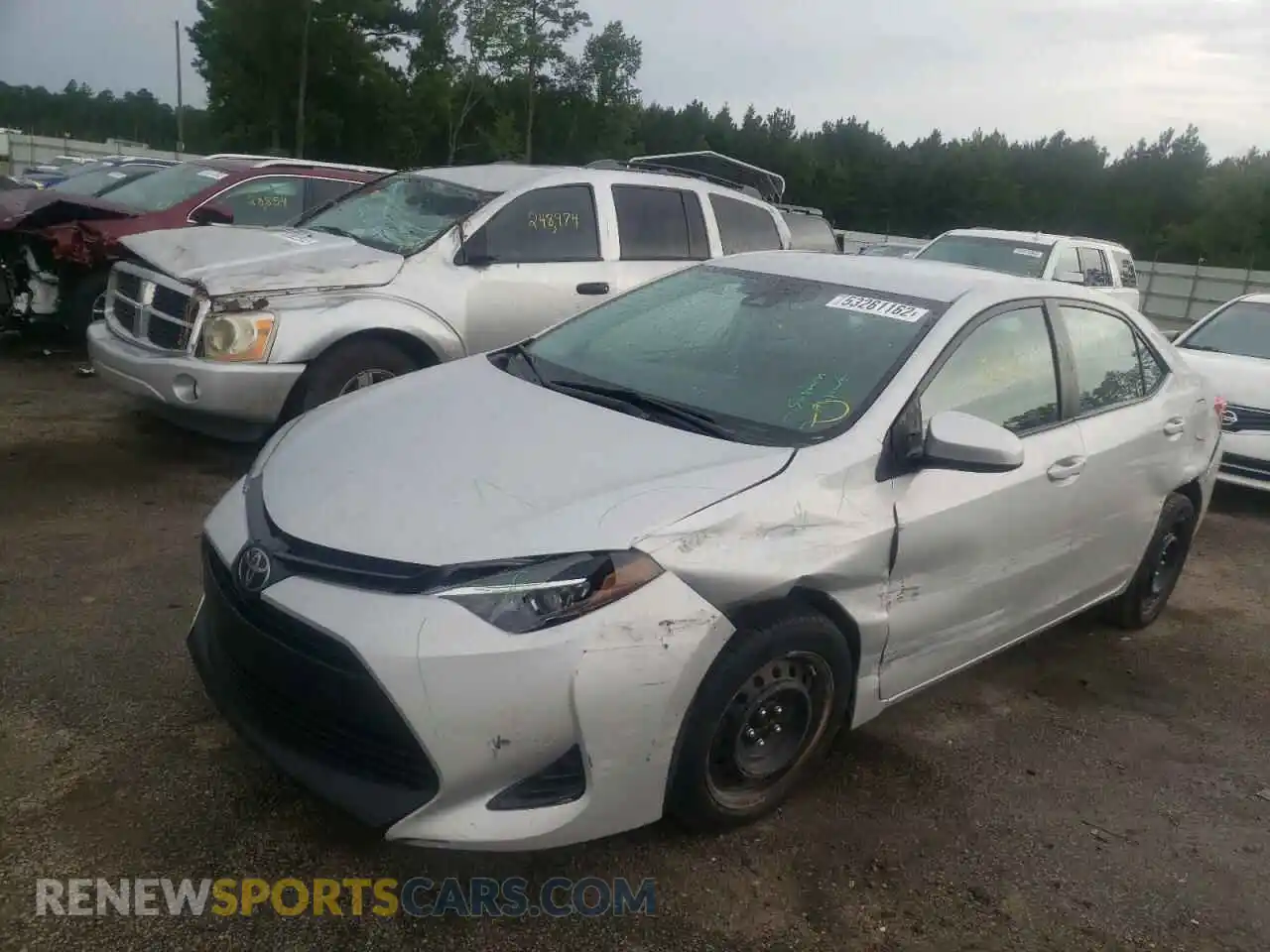 2 Photograph of a damaged car 2T1BURHE2KC241553 TOYOTA COROLLA 2019