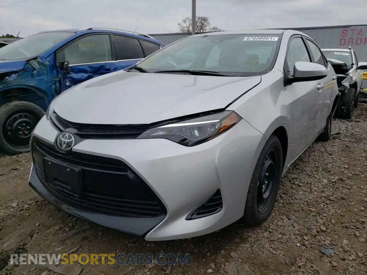 2 Photograph of a damaged car 2T1BURHE3KC127562 TOYOTA COROLLA 2019