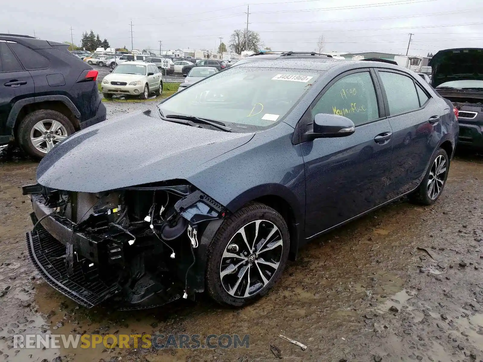 2 Photograph of a damaged car 2T1BURHE3KC128940 TOYOTA COROLLA 2019