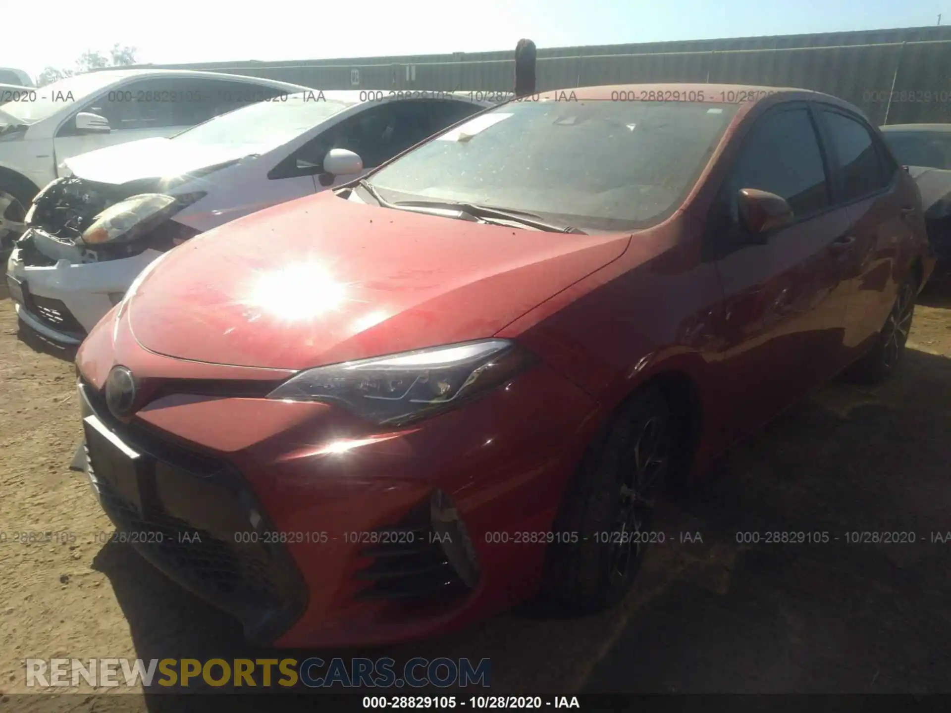 2 Photograph of a damaged car 2T1BURHE3KC130378 TOYOTA COROLLA 2019