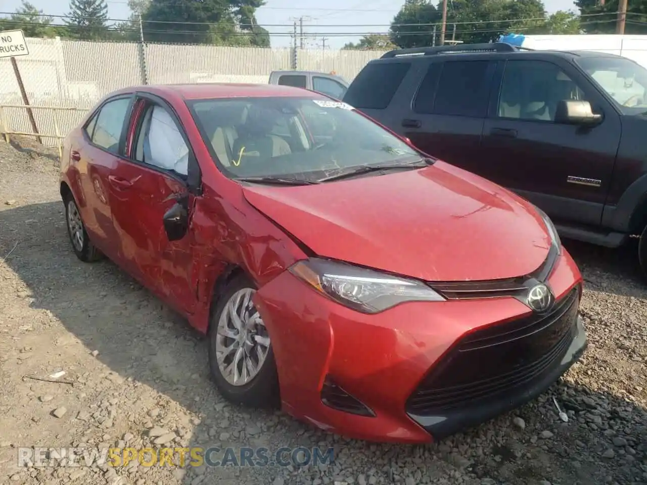 1 Photograph of a damaged car 2T1BURHE3KC134236 TOYOTA COROLLA 2019
