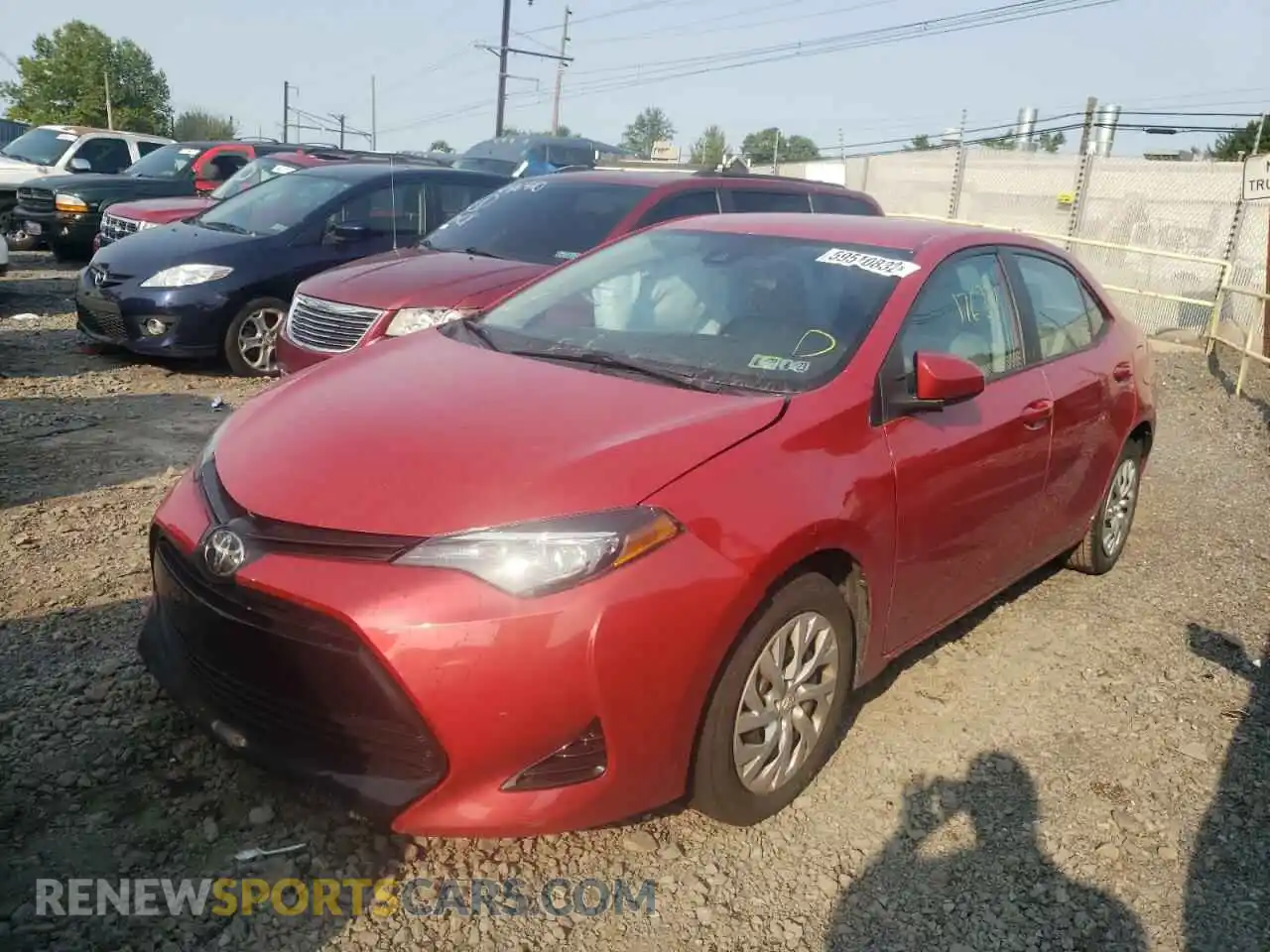 2 Photograph of a damaged car 2T1BURHE3KC134236 TOYOTA COROLLA 2019