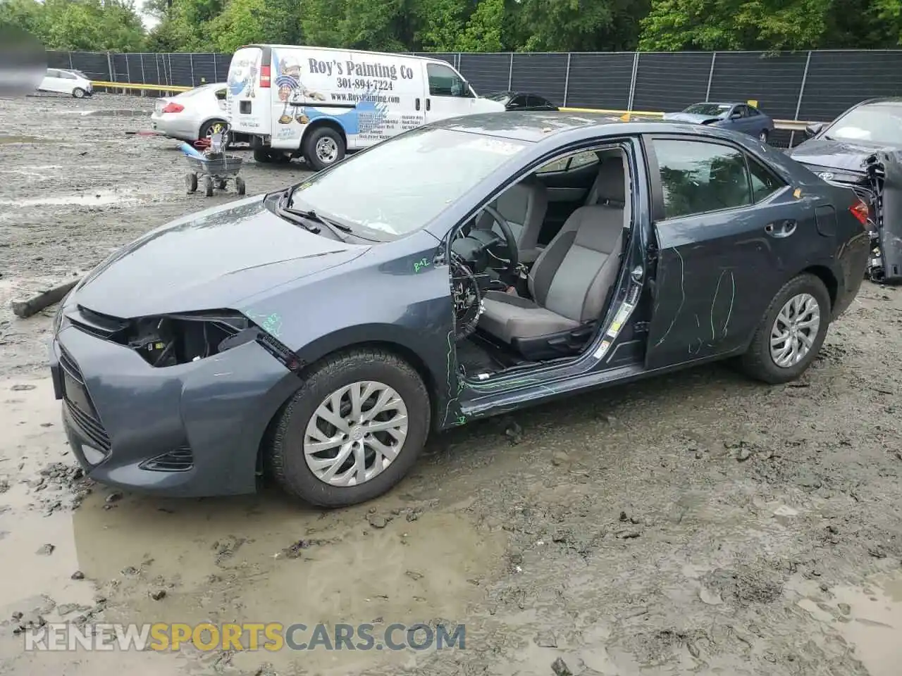 1 Photograph of a damaged car 2T1BURHE3KC135211 TOYOTA COROLLA 2019