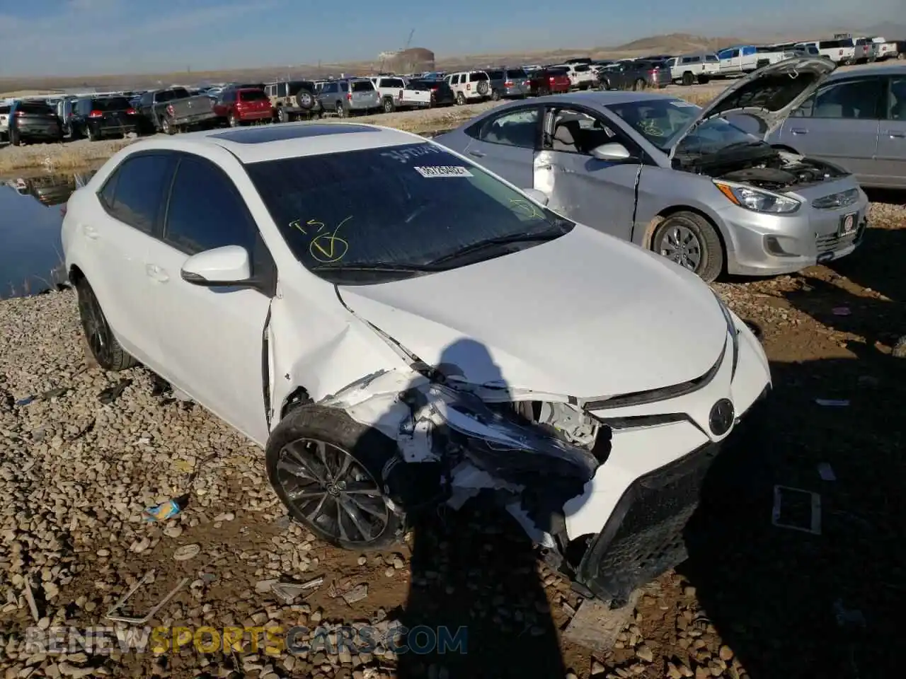 1 fotografías del automóvil dañado 2T1BURHE3KC136522 TOYOTA COROLLA 2019