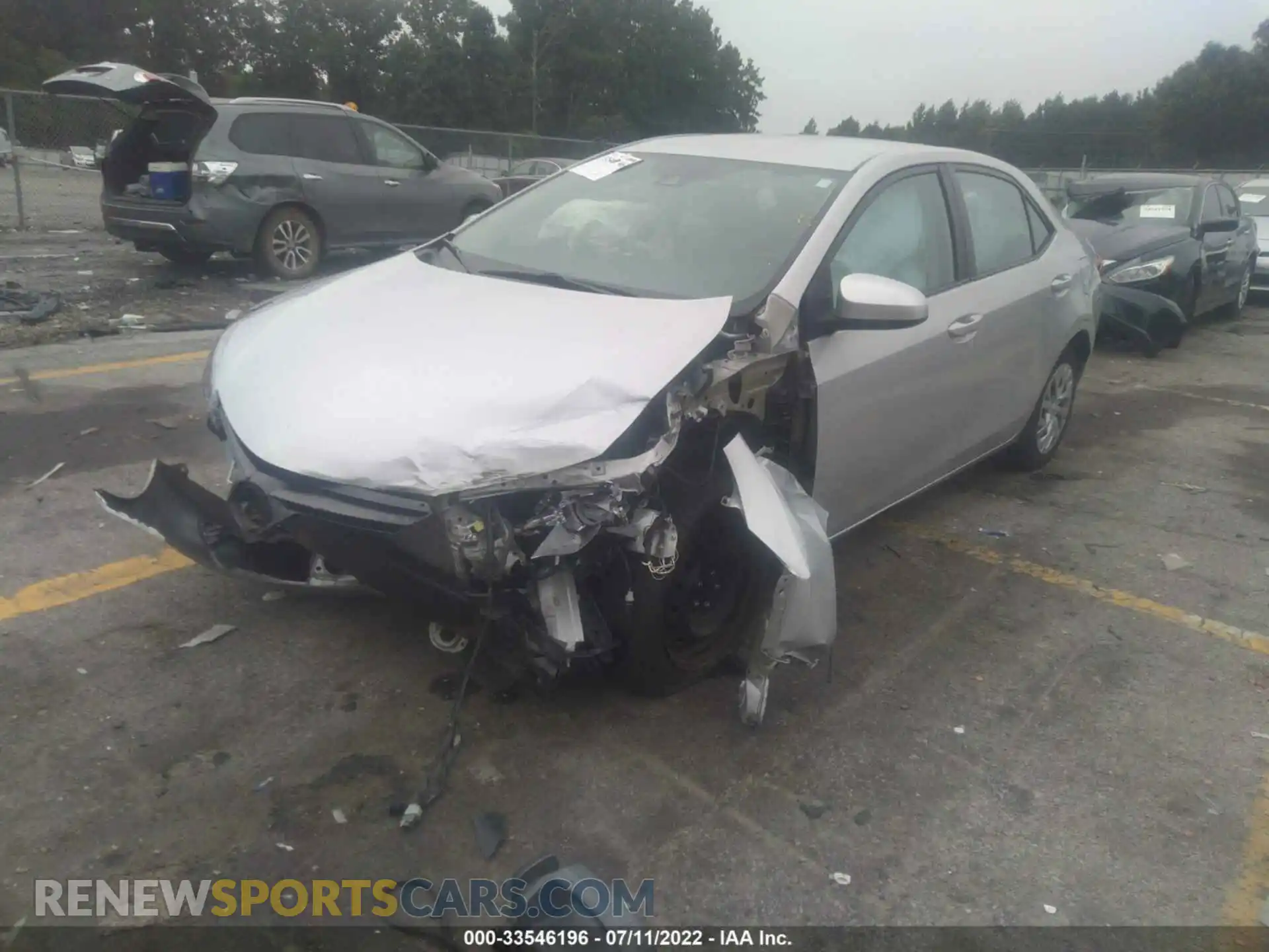 2 Photograph of a damaged car 2T1BURHE3KC140277 TOYOTA COROLLA 2019