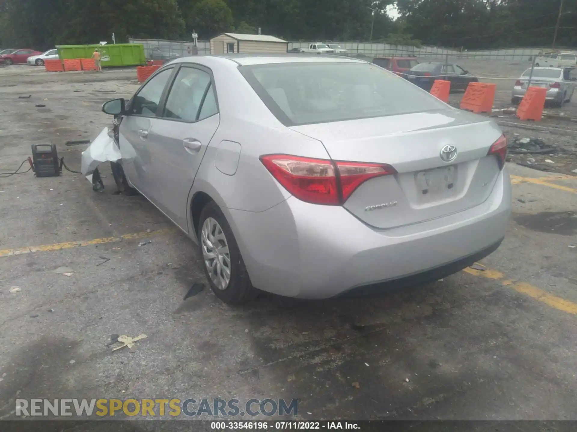 3 Photograph of a damaged car 2T1BURHE3KC140277 TOYOTA COROLLA 2019