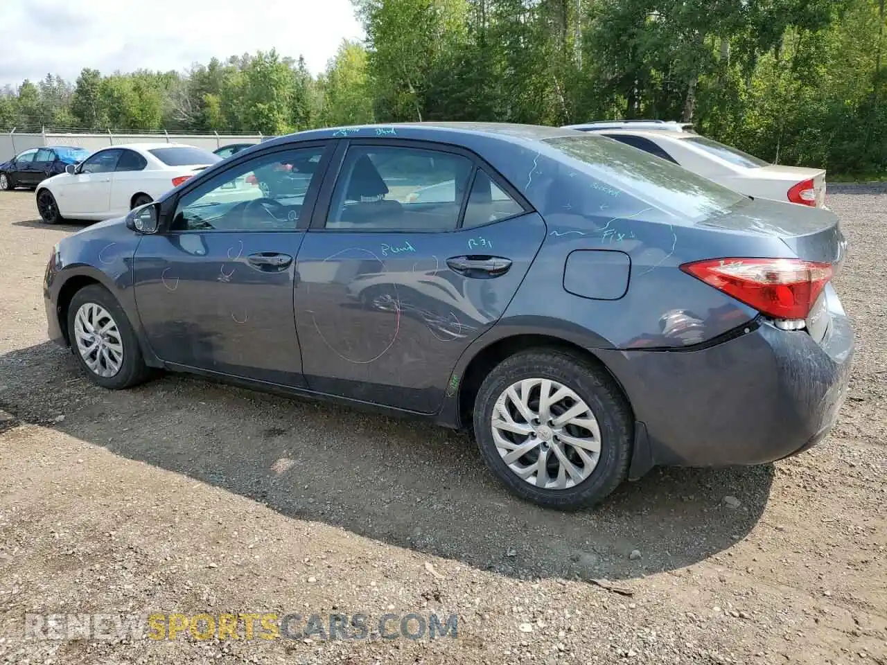 2 Photograph of a damaged car 2T1BURHE3KC148671 TOYOTA COROLLA 2019