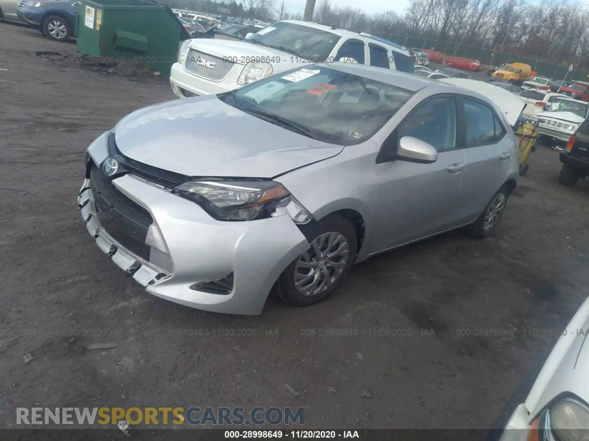 2 Photograph of a damaged car 2T1BURHE3KC149304 TOYOTA COROLLA 2019