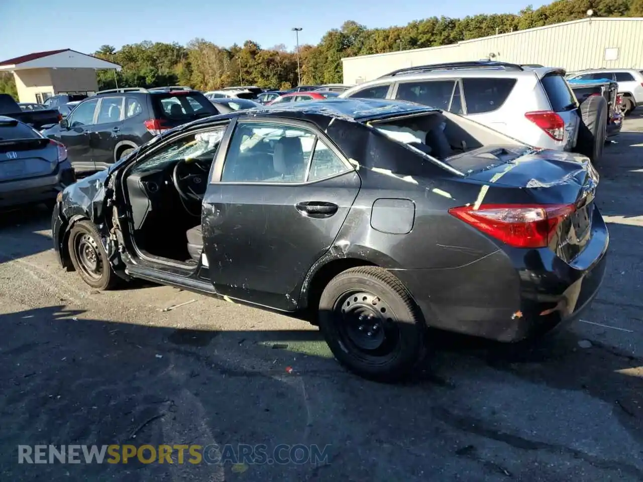 2 Photograph of a damaged car 2T1BURHE3KC150243 TOYOTA COROLLA 2019