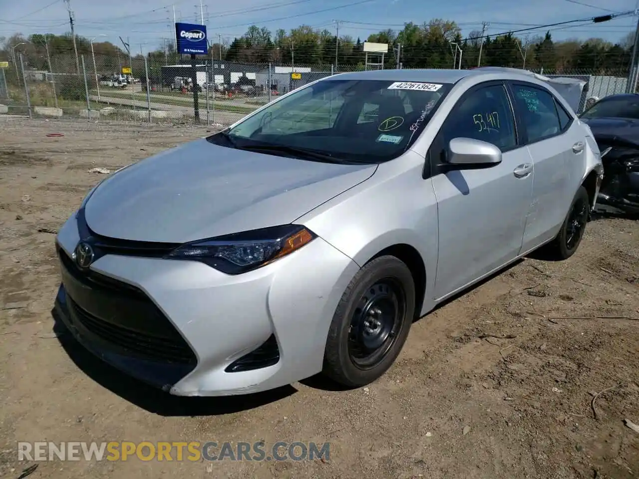 2 Photograph of a damaged car 2T1BURHE3KC151473 TOYOTA COROLLA 2019