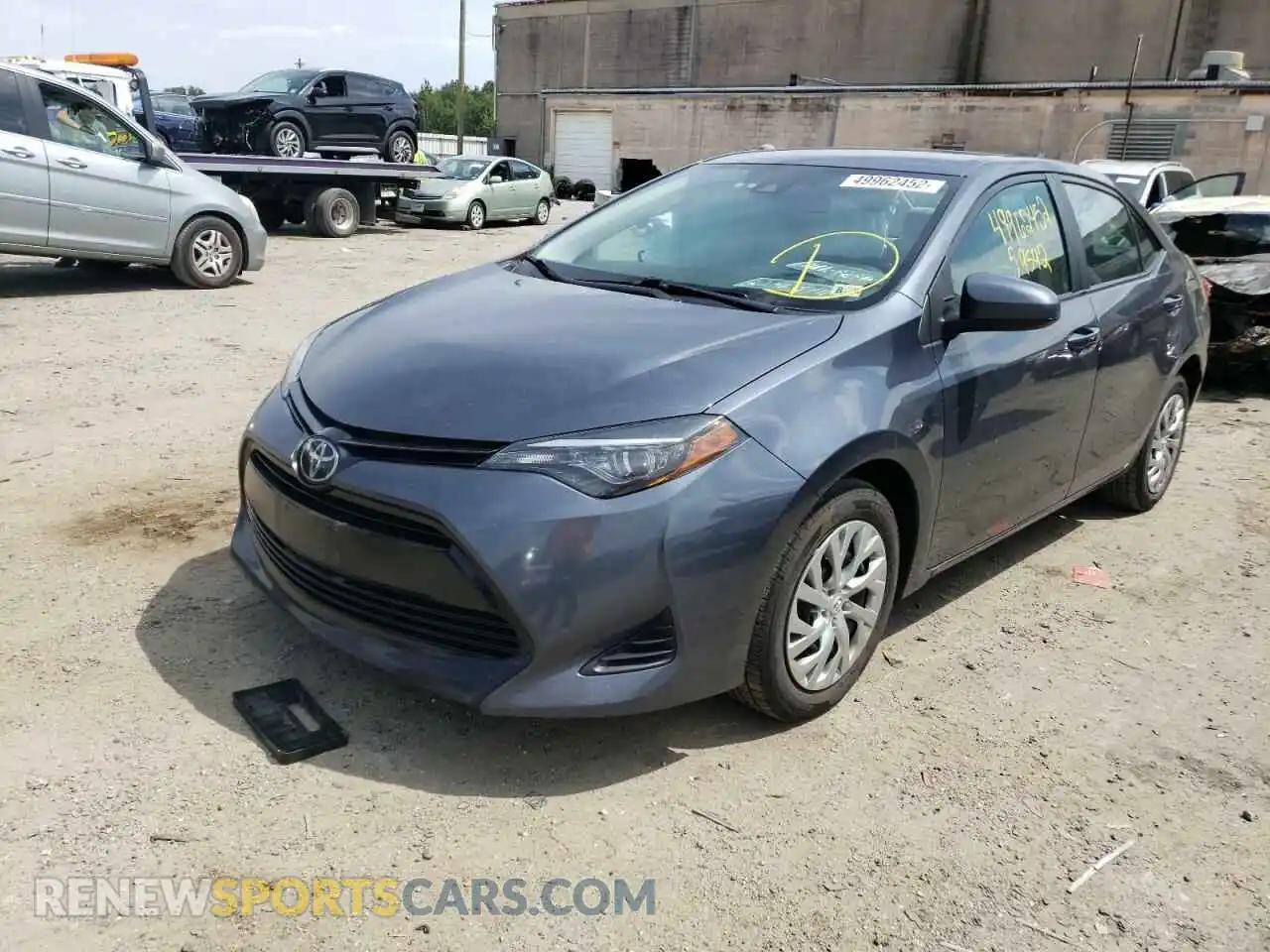 2 Photograph of a damaged car 2T1BURHE3KC158794 TOYOTA COROLLA 2019