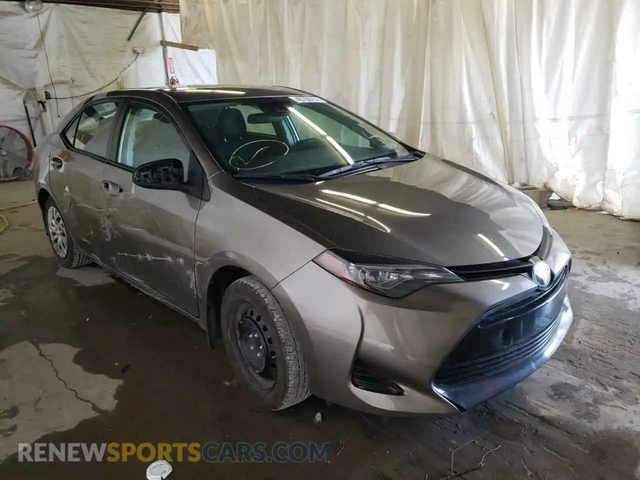 1 Photograph of a damaged car 2T1BURHE3KC162795 TOYOTA COROLLA 2019