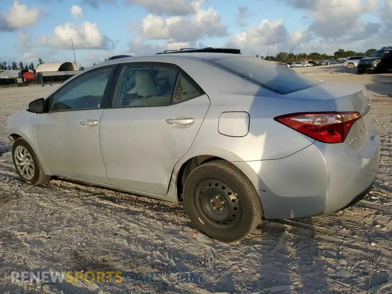 2 Photograph of a damaged car 2T1BURHE3KC164479 TOYOTA COROLLA 2019