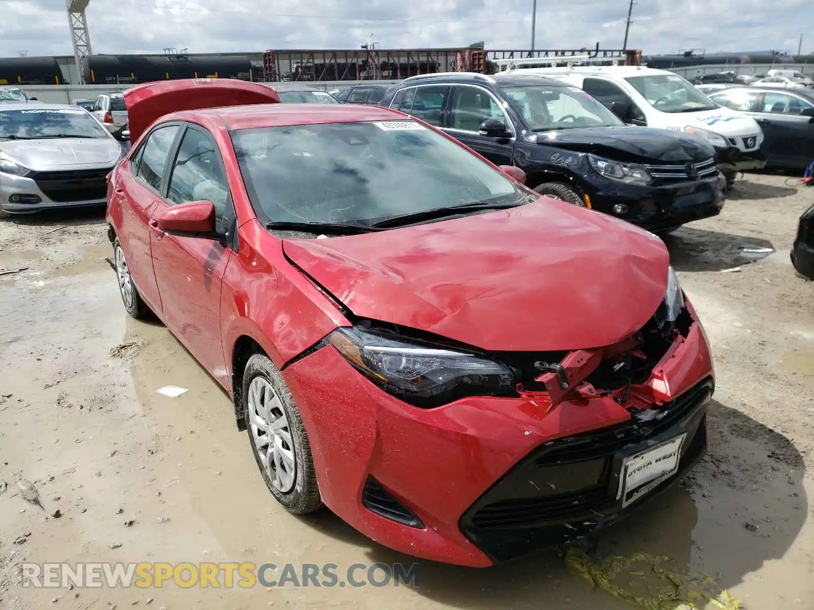 1 Photograph of a damaged car 2T1BURHE3KC165406 TOYOTA COROLLA 2019