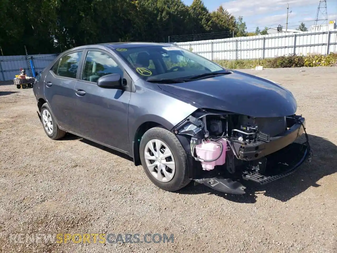 1 Photograph of a damaged car 2T1BURHE3KC170444 TOYOTA COROLLA 2019