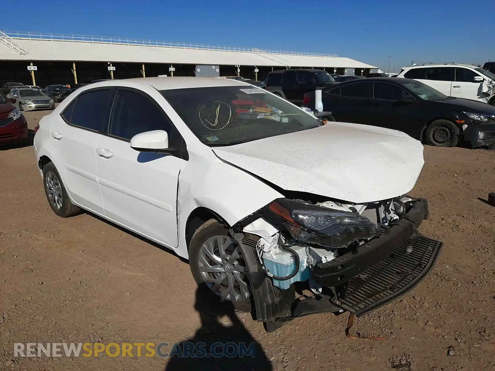 1 Photograph of a damaged car 2T1BURHE3KC177152 TOYOTA COROLLA 2019