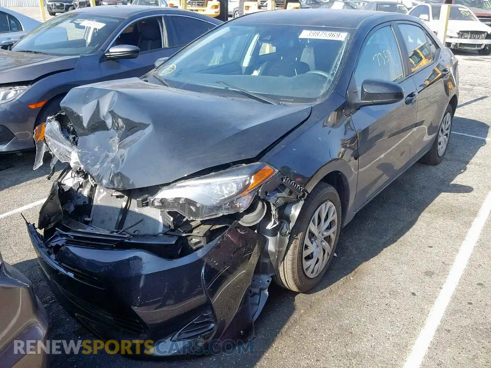 2 Photograph of a damaged car 2T1BURHE3KC178074 TOYOTA COROLLA 2019