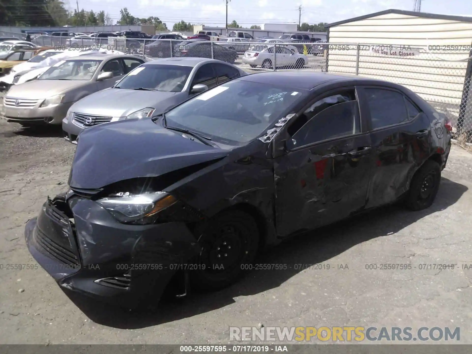 2 Photograph of a damaged car 2T1BURHE3KC182237 TOYOTA COROLLA 2019