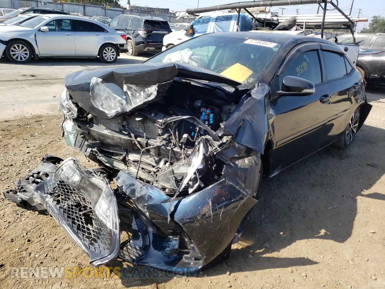 2 Photograph of a damaged car 2T1BURHE3KC201286 TOYOTA COROLLA 2019